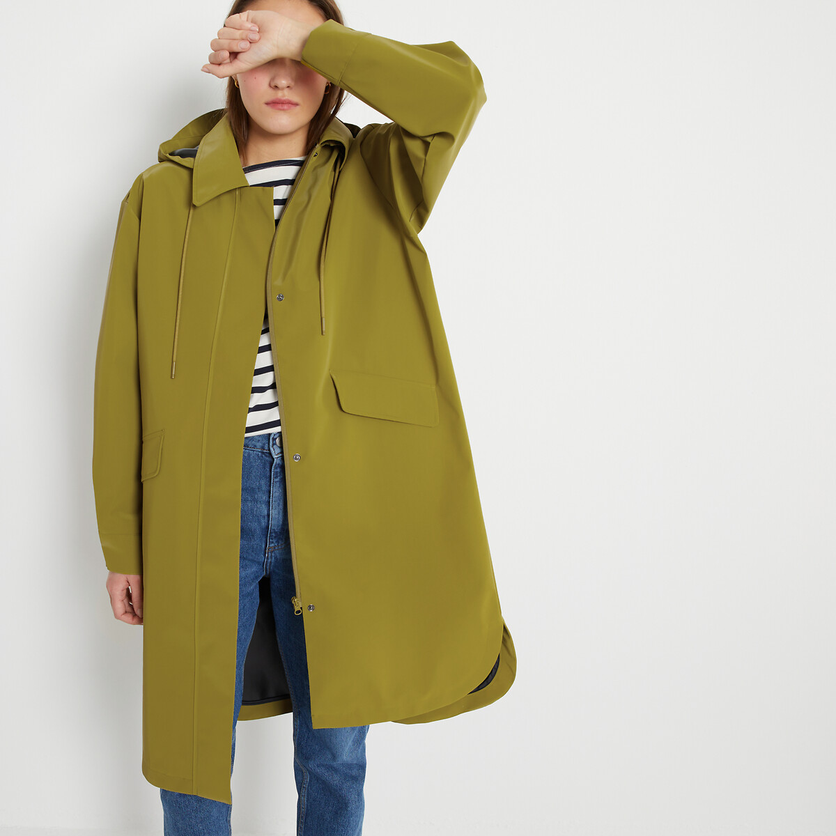 COLEÇÕES LA REDOUTE<br>Regatas oversized com capuz, Signature PRISCA