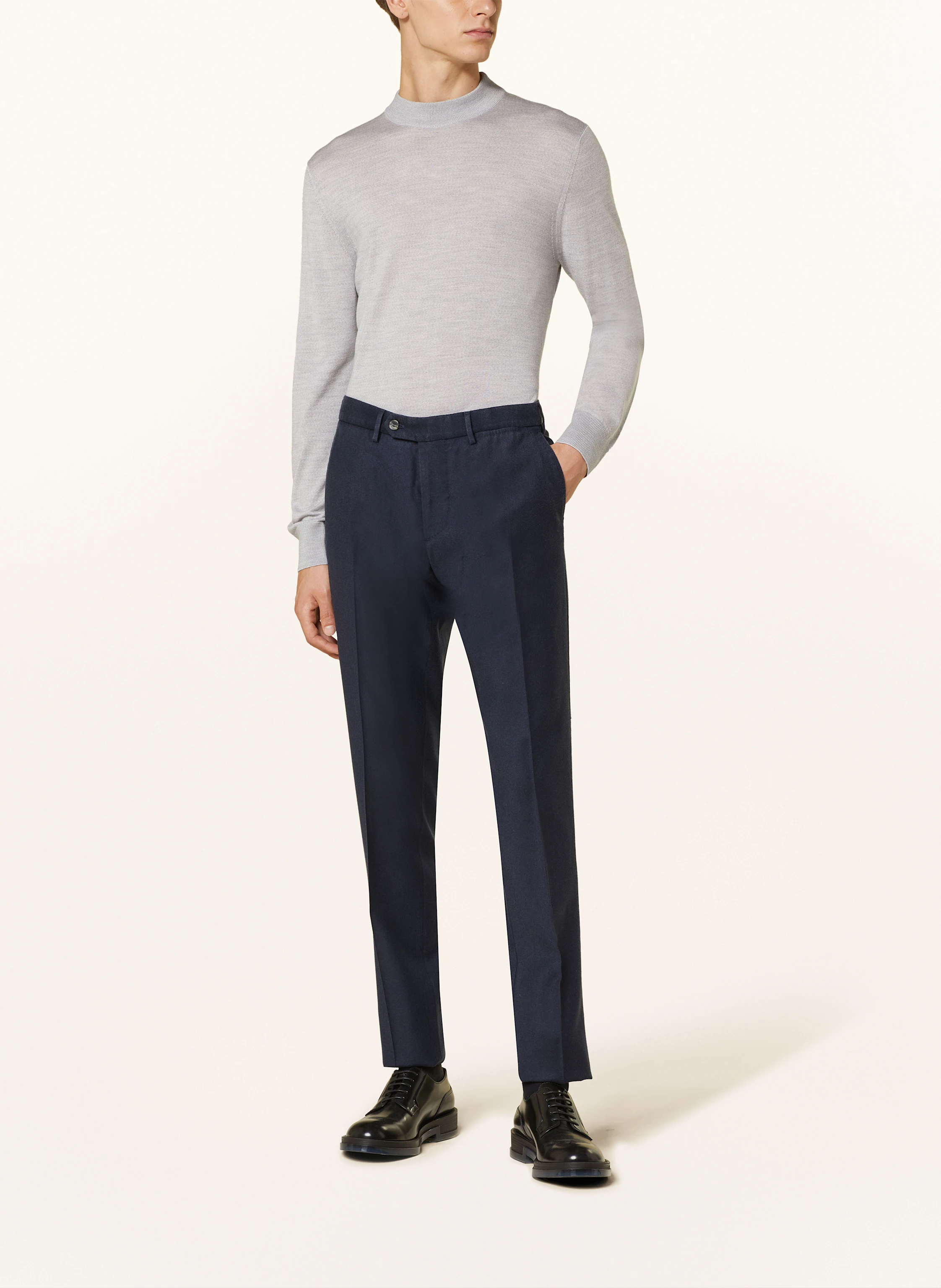 SANTANIELLO Flanell-Anzug Extra Slim Fit