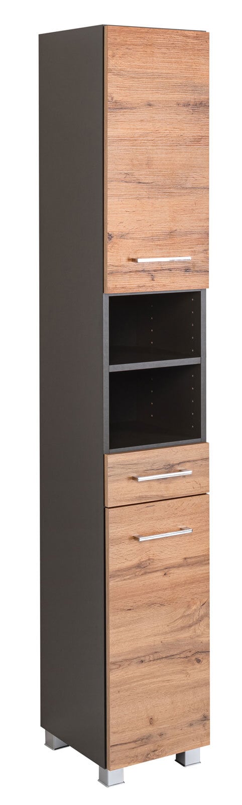 Hochschrank Paris 30x180x35 cm Weiß/Weiß NB