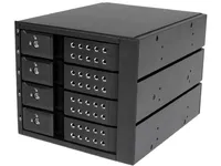 StarTech.com 4-Bay Mobile Rack Backplane - Trayless Hot Swap Mobile Rack Backplane for 3.5in SAS II/SATA III - 6 Gbps HDD (HSB4SATSASBA) - Lagrings mobil rack - 2.5