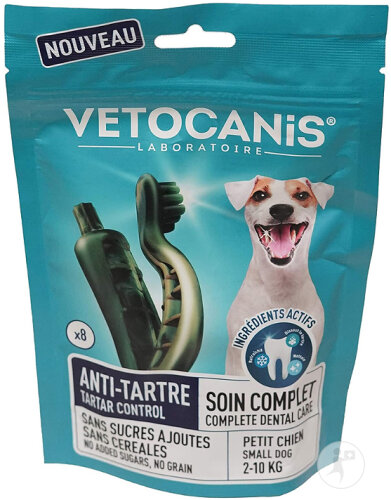 Vetocanis Friandises Petit Chien Anti-Tartre Sans Sucres Sans Céréales 110g