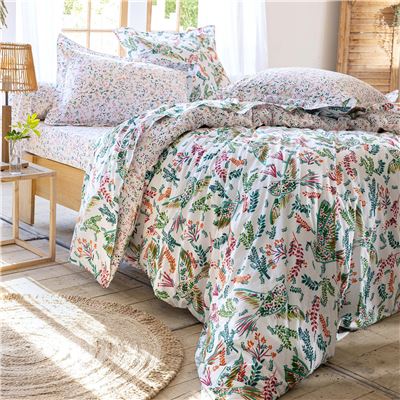 Linge de lit imprimé oiseaux - BECQUET CRÉATION