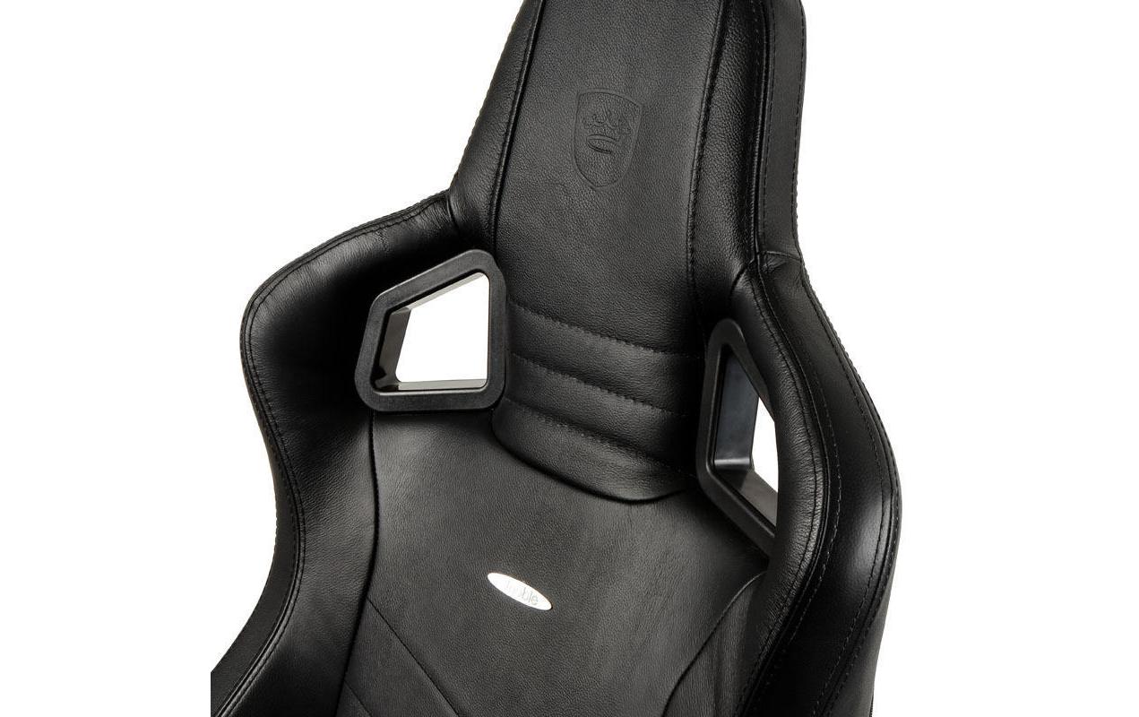 Gaming-Stuhl EPIC Echtleder Schwarz<br>Besonders bequemer Computersessel, Mercedes-AMG Petronas Motorsport Edition