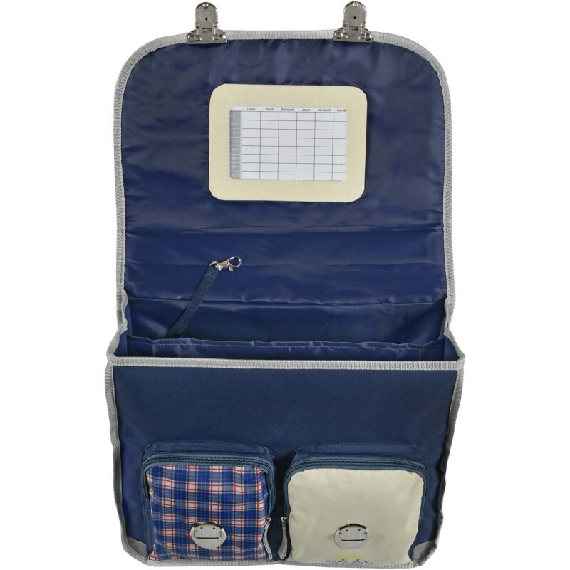 Quo Vadis - Cartable scolaire - Louise & Arthur - Multicolore - 38x30x14 cm - Toile (polyester) - 2 compartiment(s) - Avec bretelles et poignée