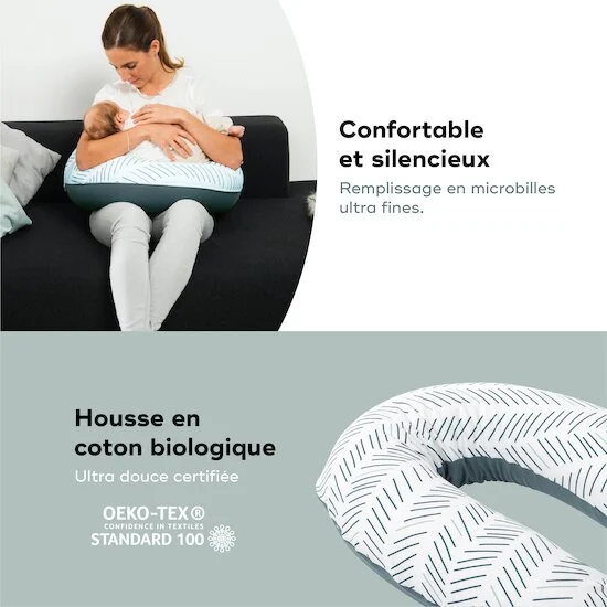 Coussin de maternité doomoo Buddy   Ethnic Petrol        de               Babymoov