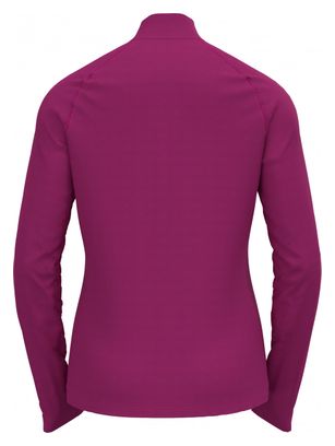 Polaire Thermique 1/2 Zip Odlo Besso Rose Femme
