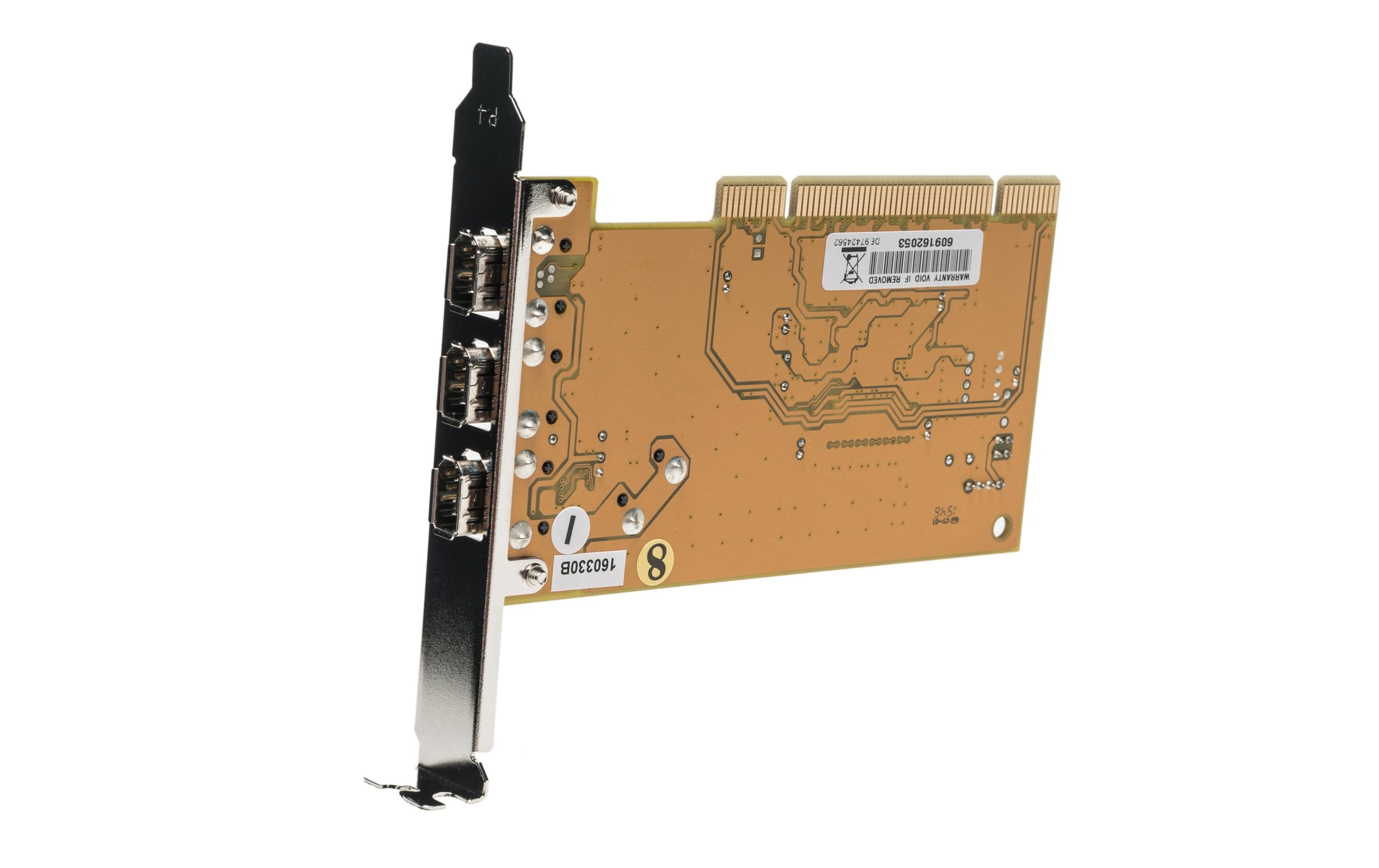 PCI-Karte EX-6500EFireWire PCI-Karte mit 3+1 Ports (TI chip)