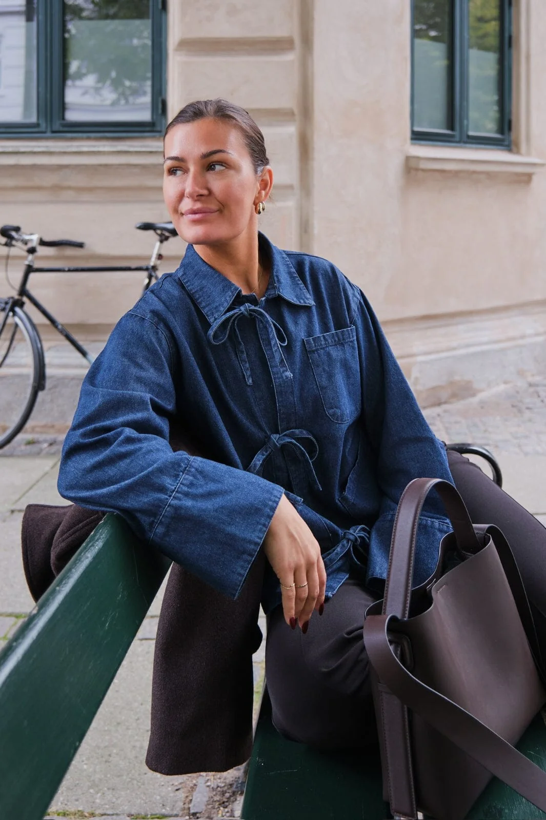 Neo Noir Starlie Denim Shirt