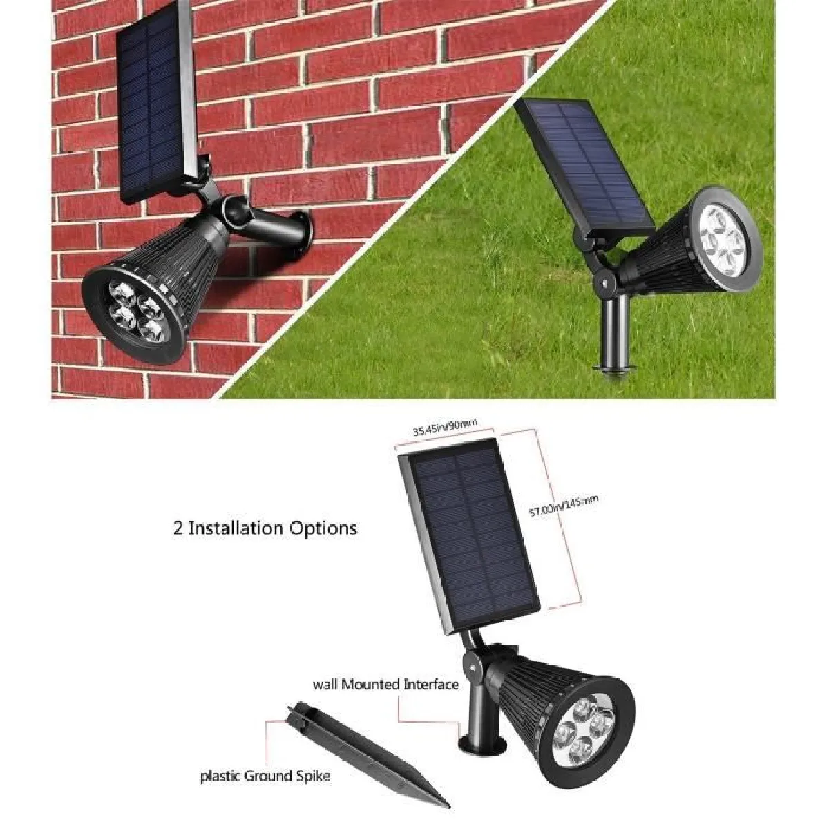 Solar Spot Light - Projecteur LED extérieur