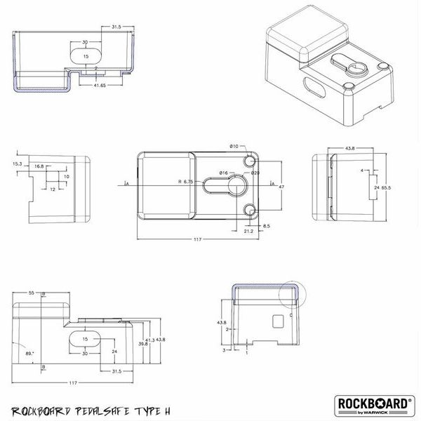 Rockboard Pedalsafe Type H