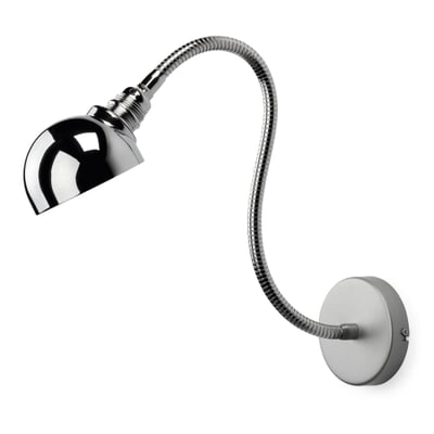 Wandleuchte flexibel, verchromt