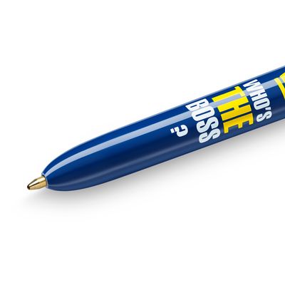 BIC 4 Couleurs - 12 Stylos à bille 4 couleurs - 1 mm - « Who’s The Boss »
