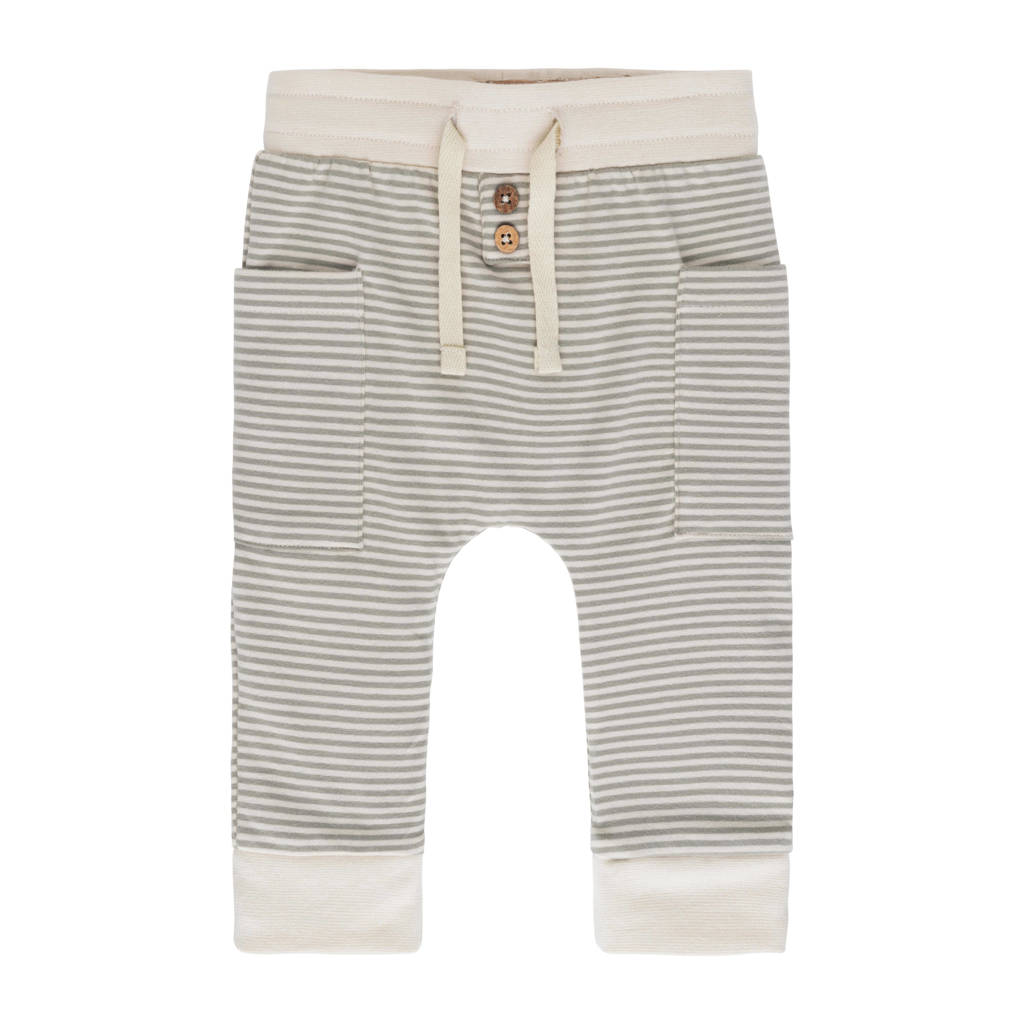Baby's Only baby broekje Stripe lichtgroen/off white