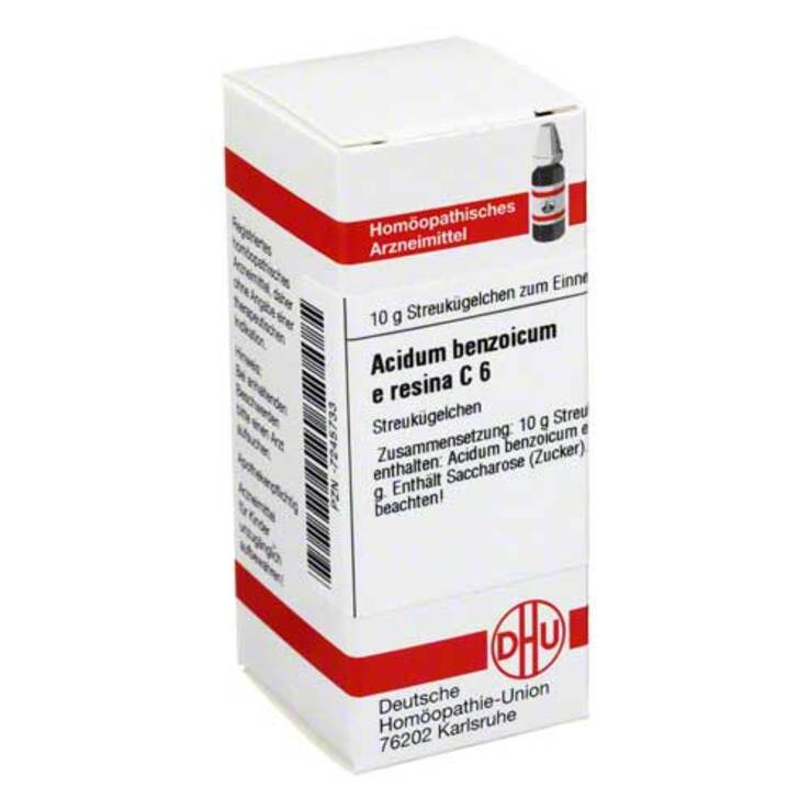 DHU Acidum benzoicum e res. C 6, 10 g