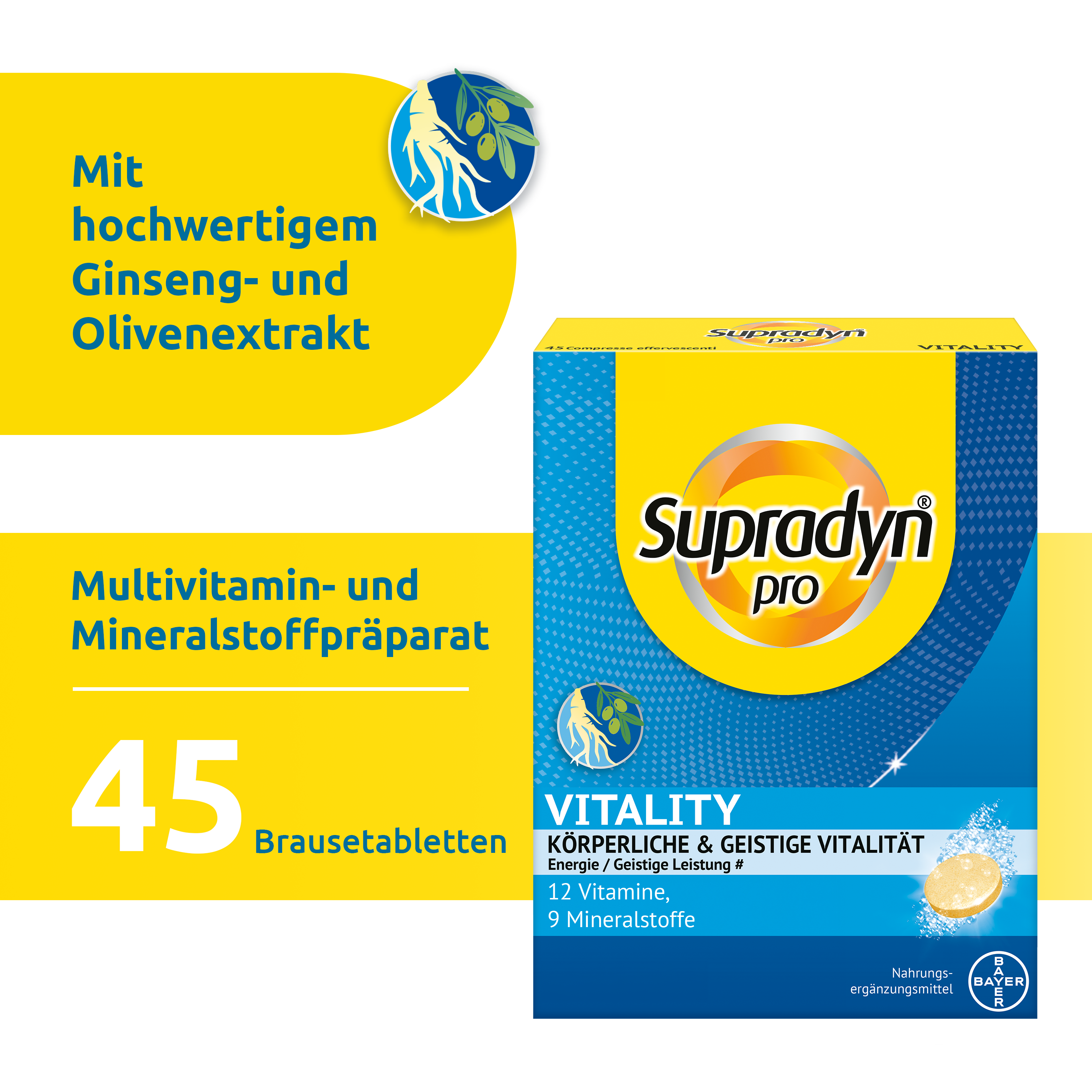 SUPRADYN pro Vitality Brausetabl 45 Stk