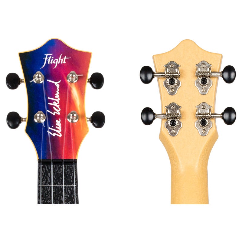Flight Travel Series TUS-EE Sunset Pack Elise Ecklund Signature sopraan ukelele met gigbag en accessoires