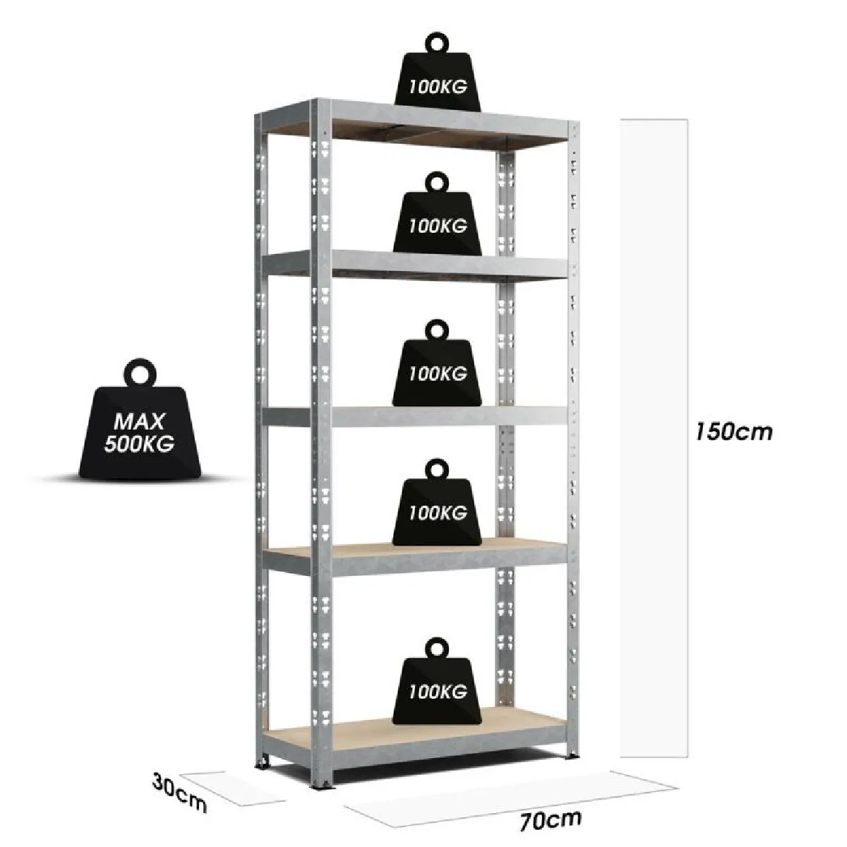 Eurospen Europsen Etagère Modulable 150x70x30 cm