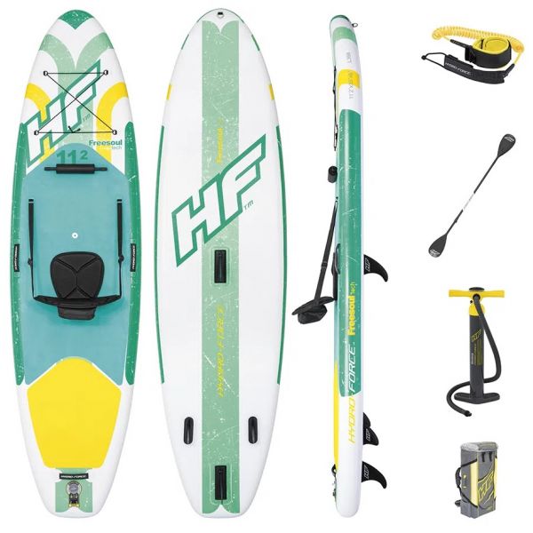 Bestway Prancha Paddle Surf Insuflável Hydroforce Freesoul C/ Remo (340 X 89 X 15 cm) - 65310