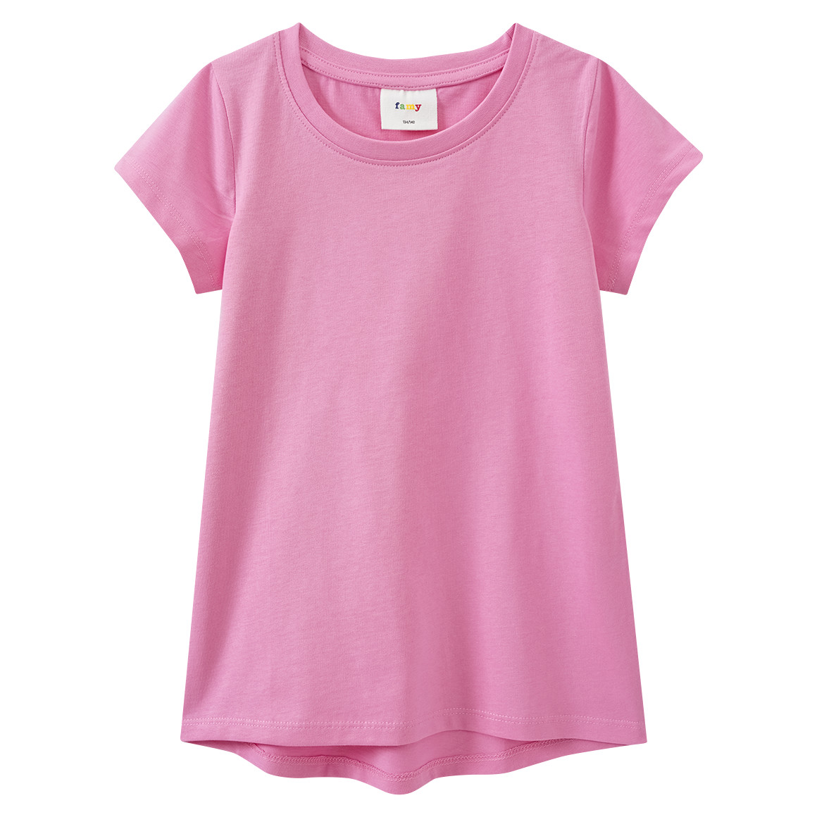 Famy 3 Mädchen T-Shirts im Basic-Look blau / weiss / rosa