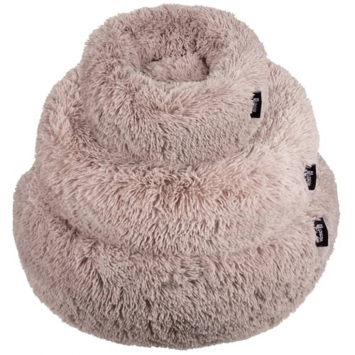 Cama redonda para animais de estimação, rosa