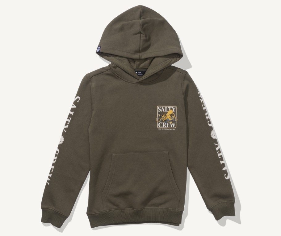 Salty Crew Ink Slinger Boys Fleece Black