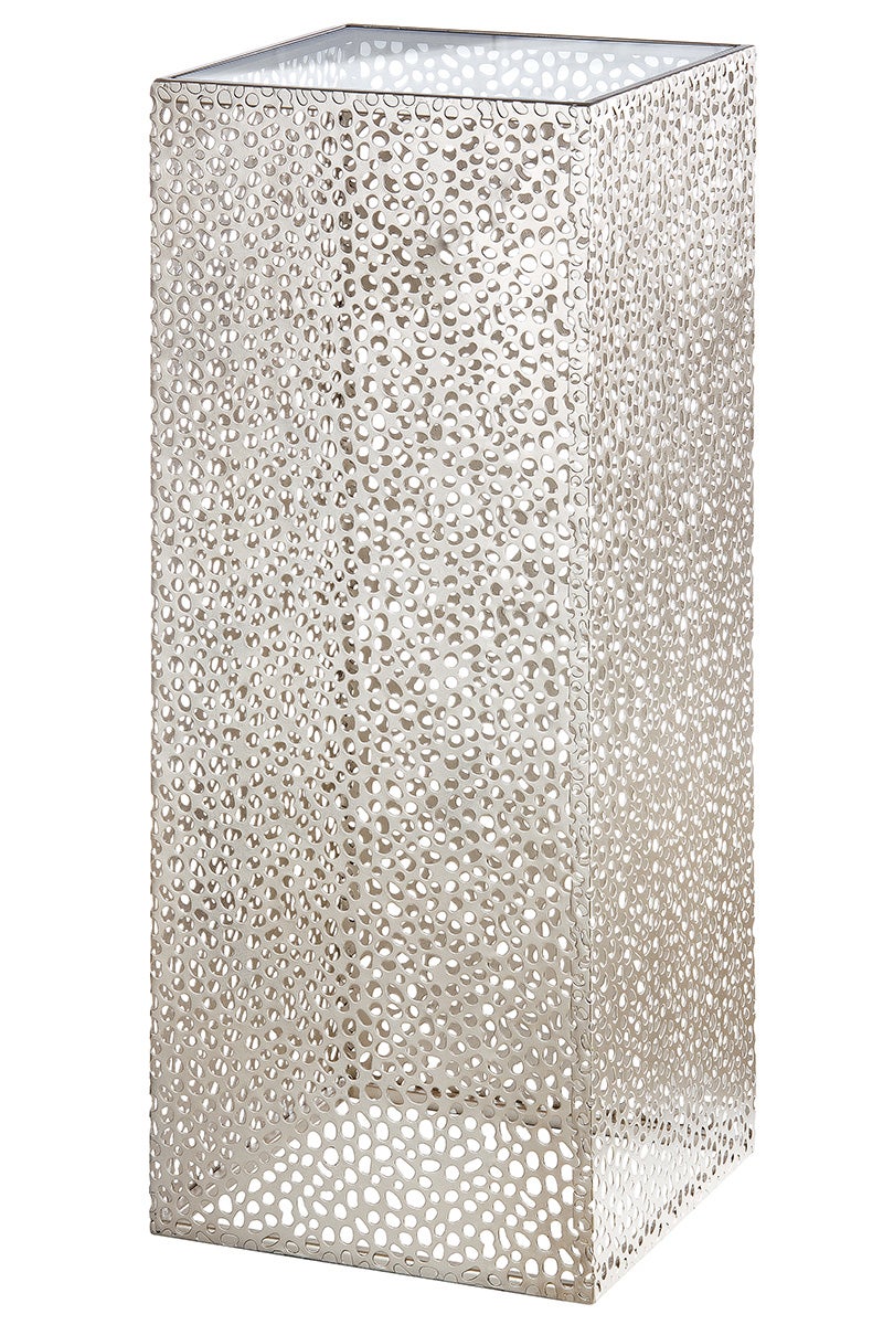 Gildenzuil, hoogte 70 cm, breedte 27 cm, champagnekleurig metaal