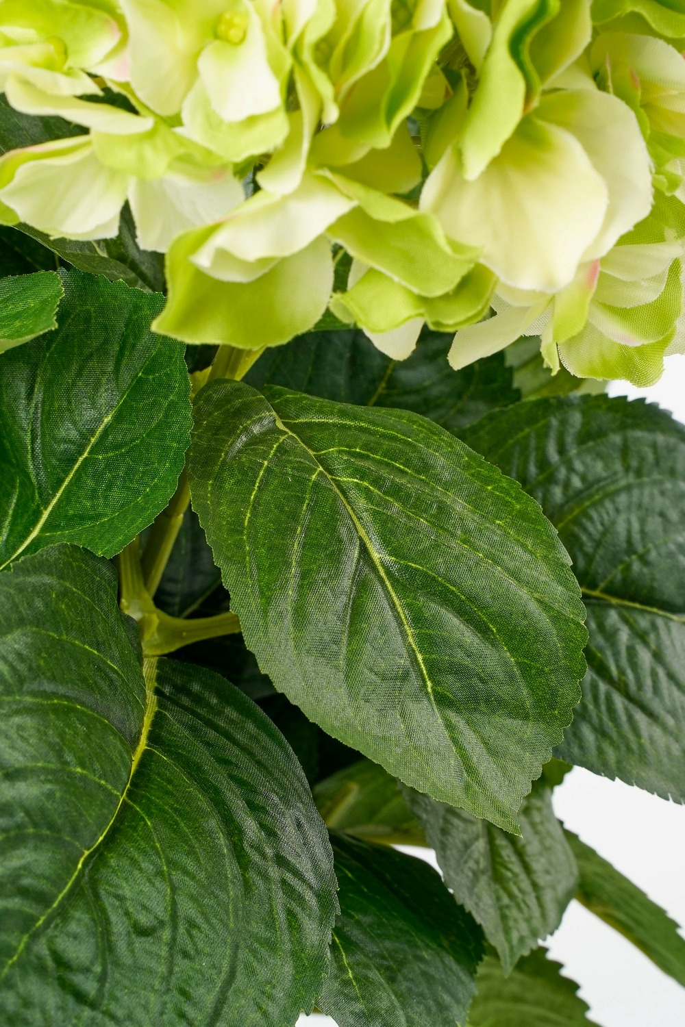 Mica decorations - hortensia artificielle vert en pot h45