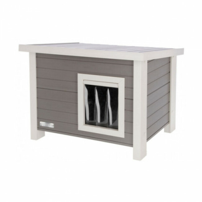 Maison en plastique et bois pour chat Eli