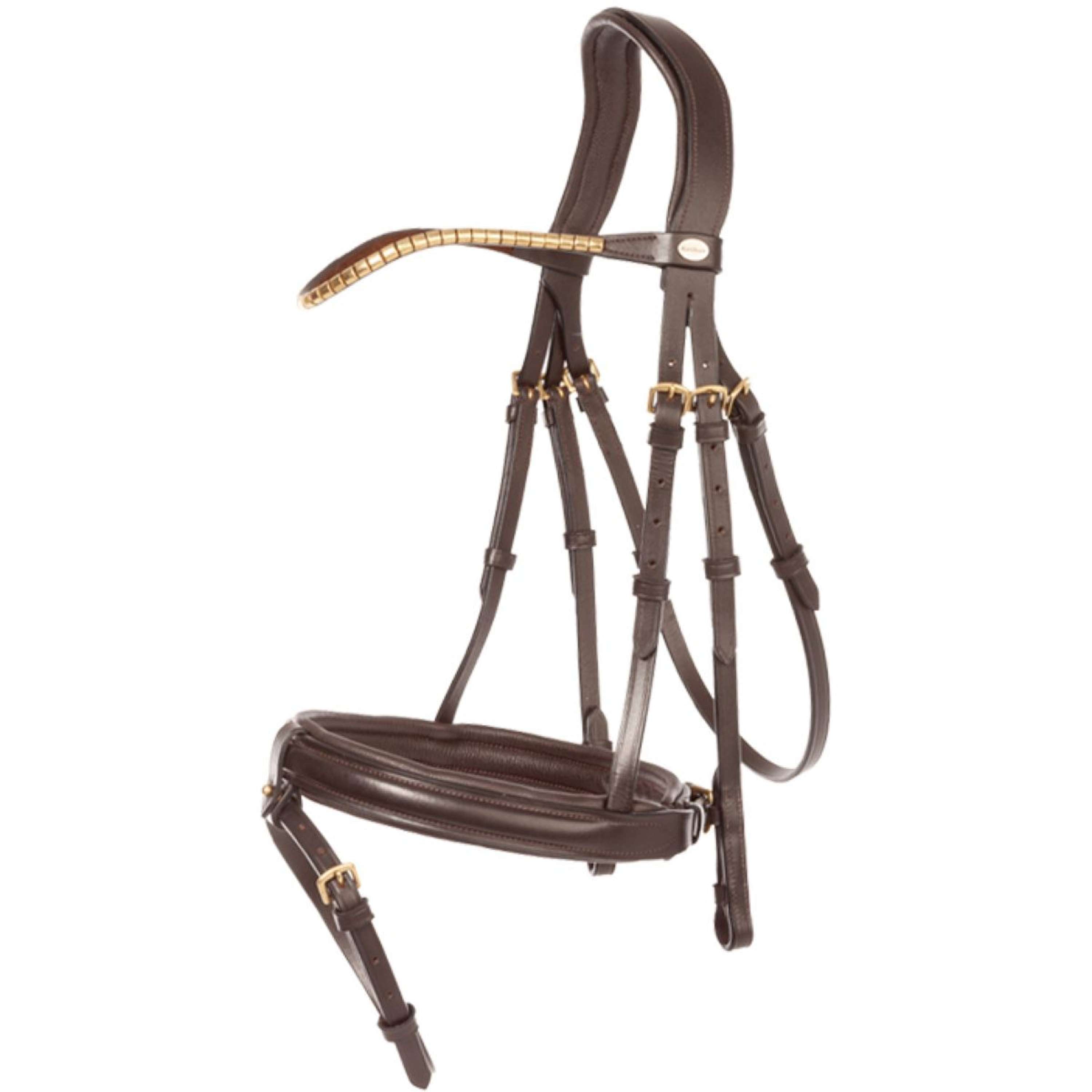 Kavalkade Hoofdstel Clinchesse Zwart/Brass