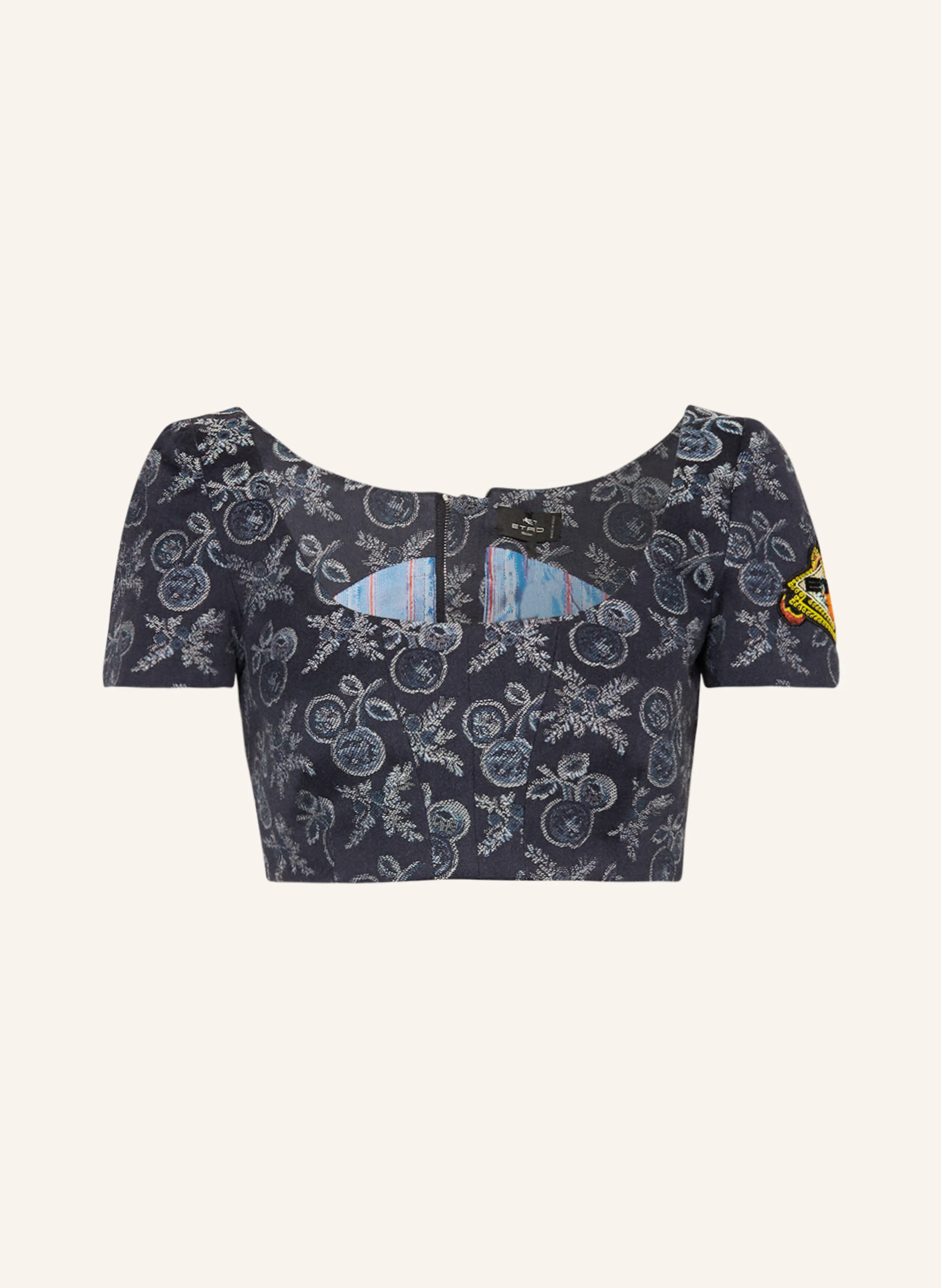 ETRO Cropped-Shirt mit Pailletten
