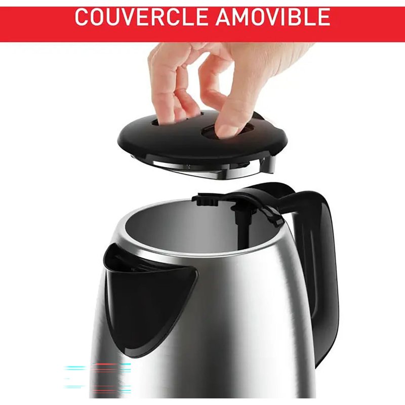 Bouilloire sans fil Tefal 1,7 L inox