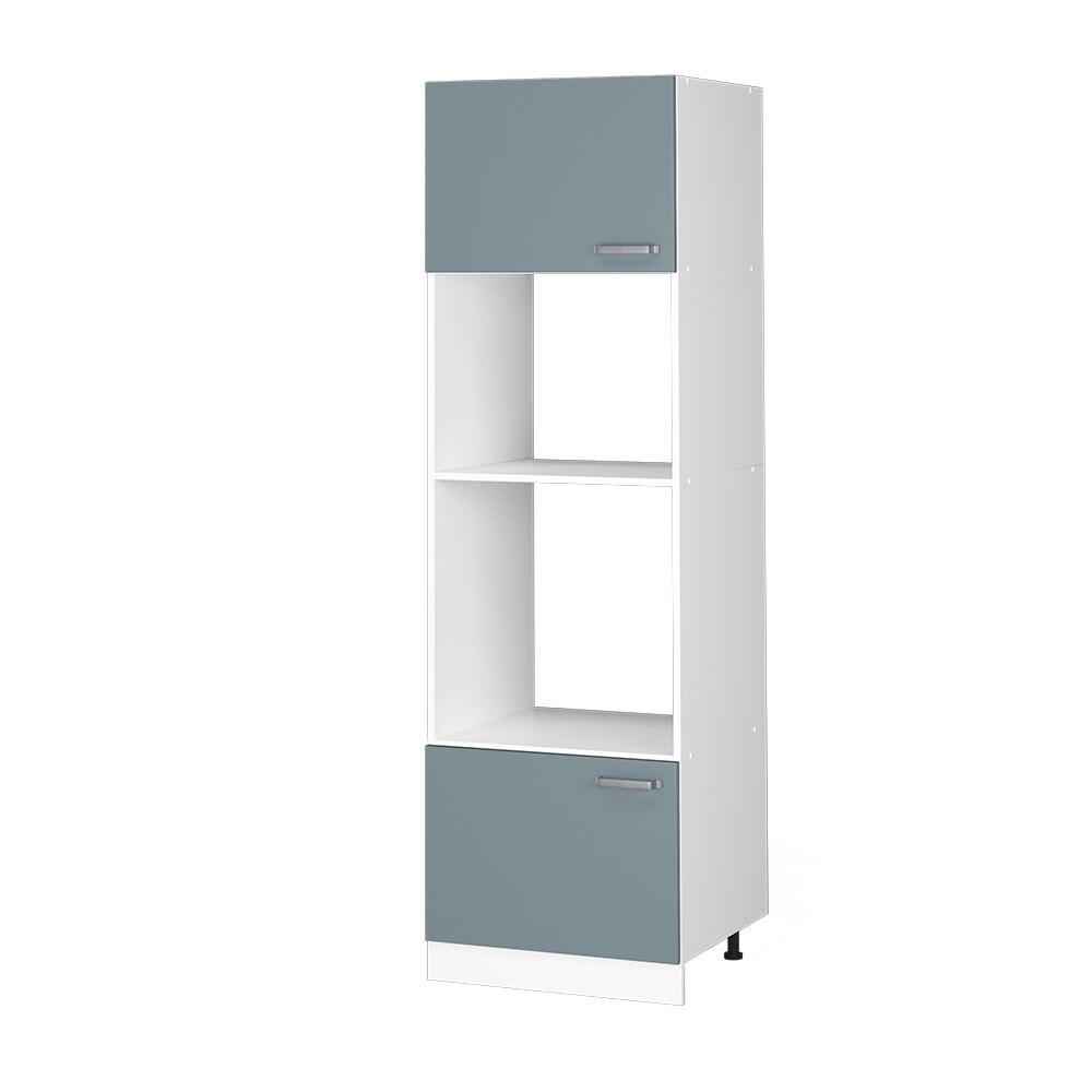 Vicco Mikrowellenschrank Küchenschrank R-Line Solid Weiß Blau Grau 60 cm modern
