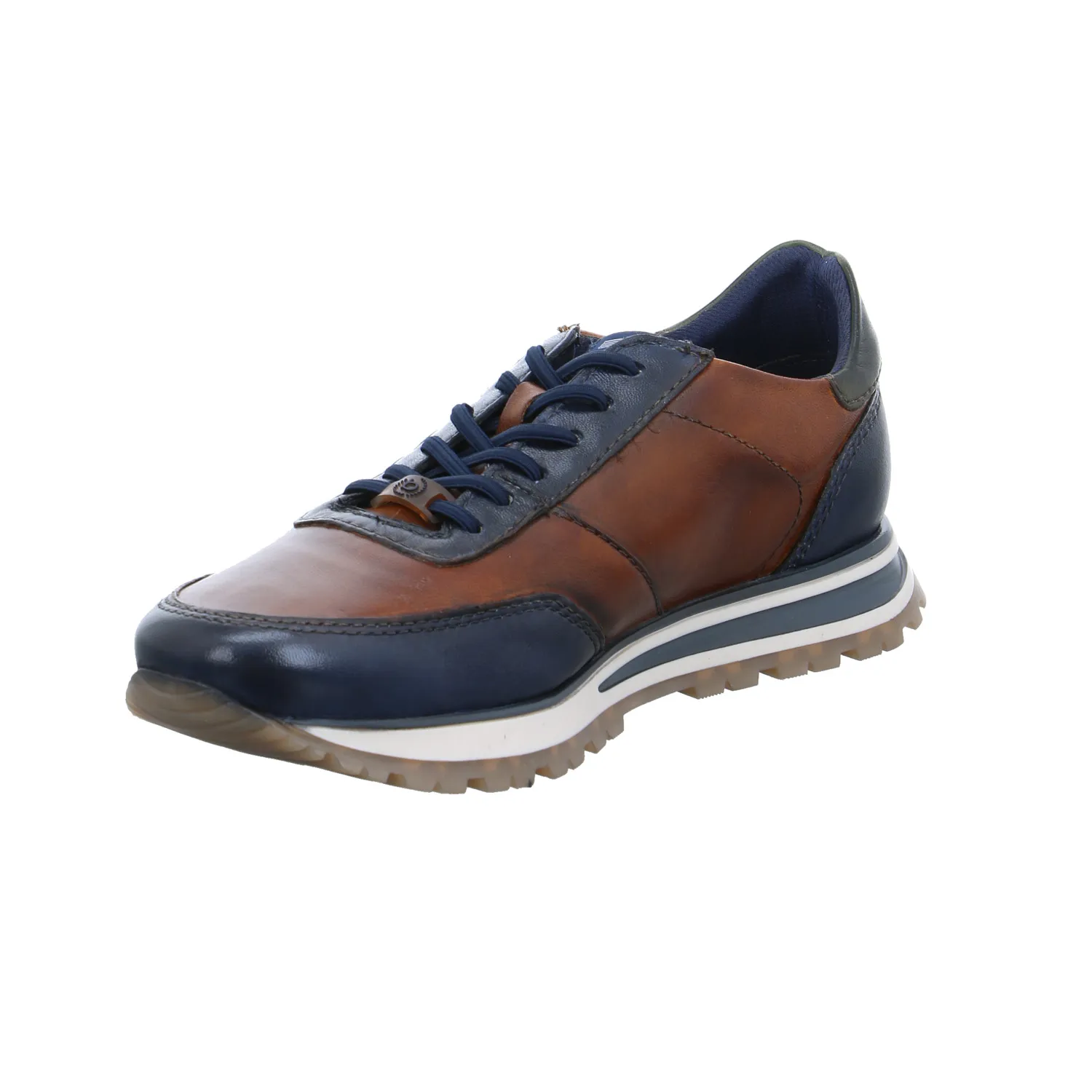 BUGATTI SHOES Halbschuhe Sneaker Cognac Leder