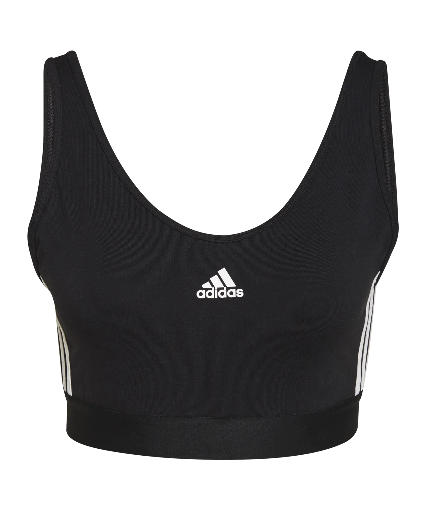 adidas Essentials Crop Top Damen Schwarz Weiss
