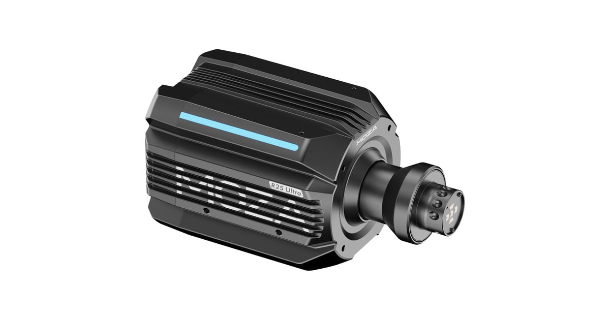 MOZAR25 Ultra True Torque Direct Drive Wheel Base  (Zwart)