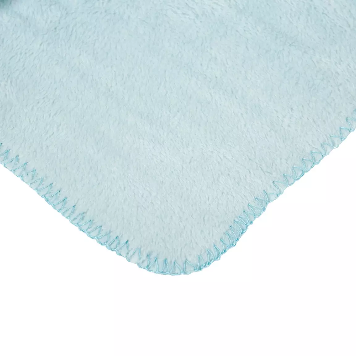 Plaid doux enfant (90 x 75 cm) et peluche Lapino Bleu