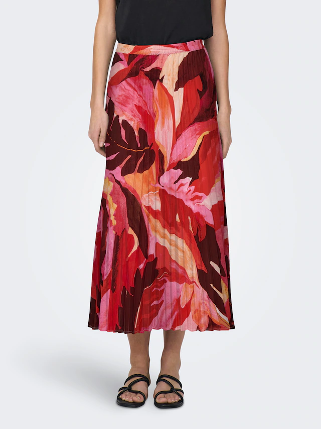 ONLY Plisseerock »ONLALMA LIFE POLY PLISSE SKIRT AOP«