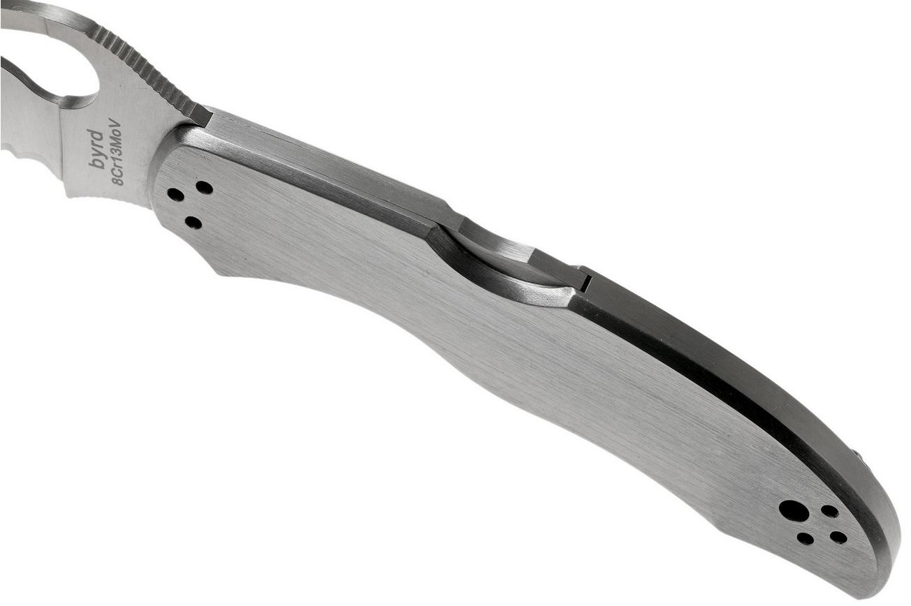 Spyderco Byrd Harrier 2 Stainless BY01PS2 partly serrated zakmes