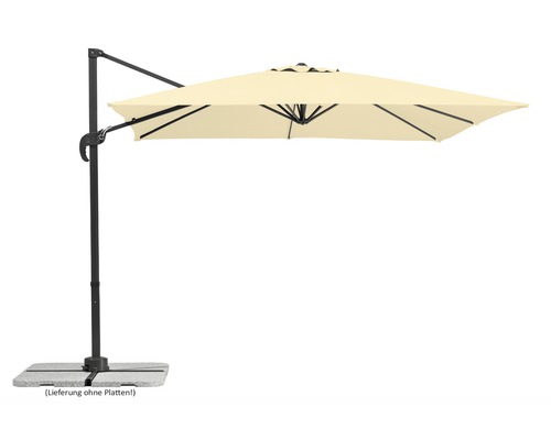 Schneider Rhodos Junior zweefparasol, 270 x 270 x 240 cm, polyester 180 g/m², naturel