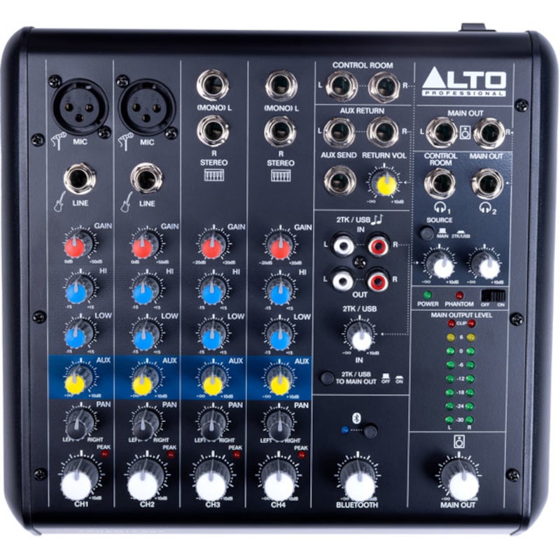 Alto Professional TrueMix 600 6-kanaals mixer met USB en Bluetooth