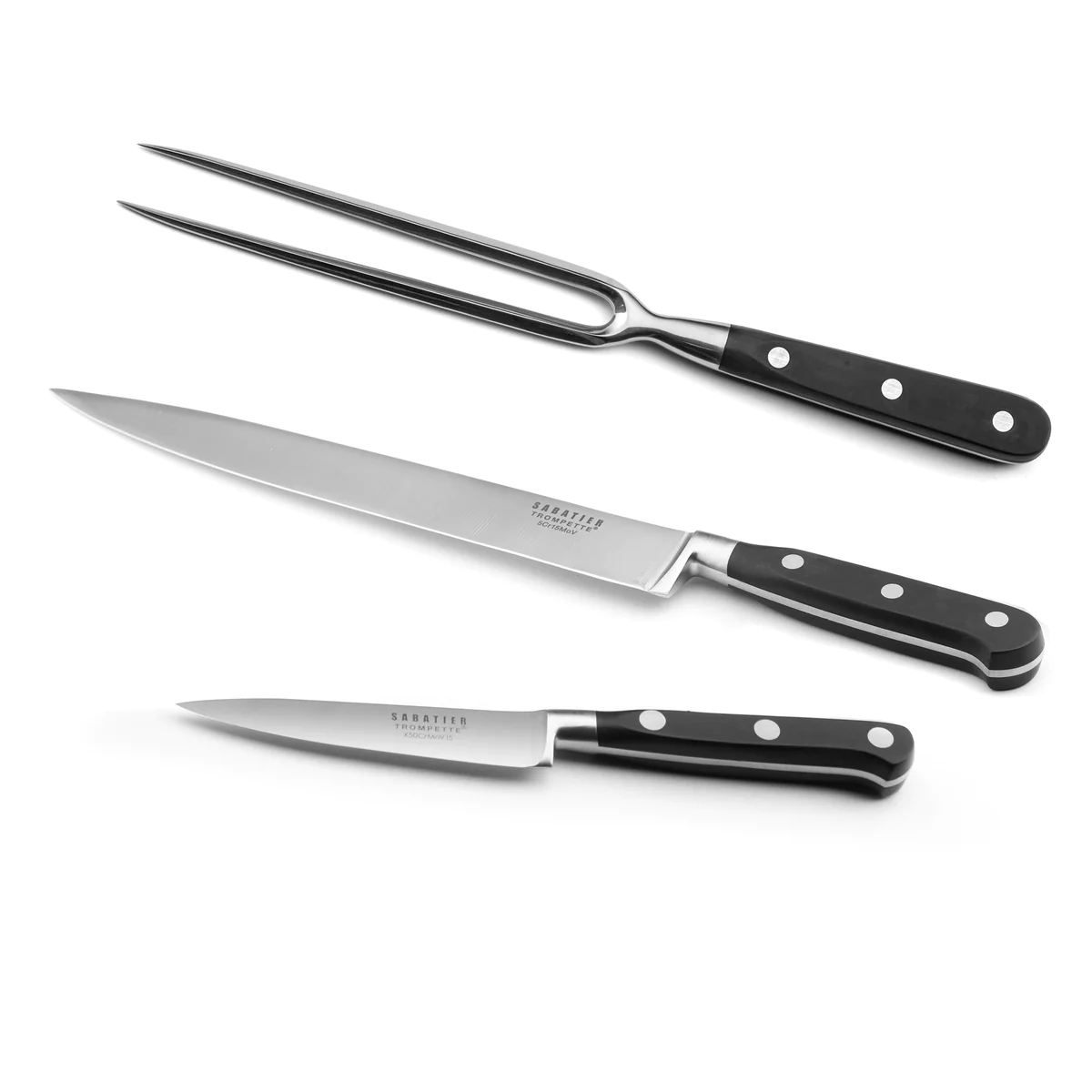 Origin - Set 3 couteaux de cuisine Sabatier Trompette