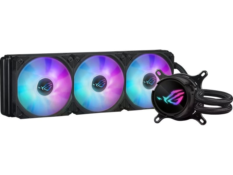ASUS ROG Wasserkühlung ROG Strix LC III 360 ARGB Schwarz All-in-One Wasserkühlung mit 3x 120-mm Lüfter mit RGB-Beleuchtung