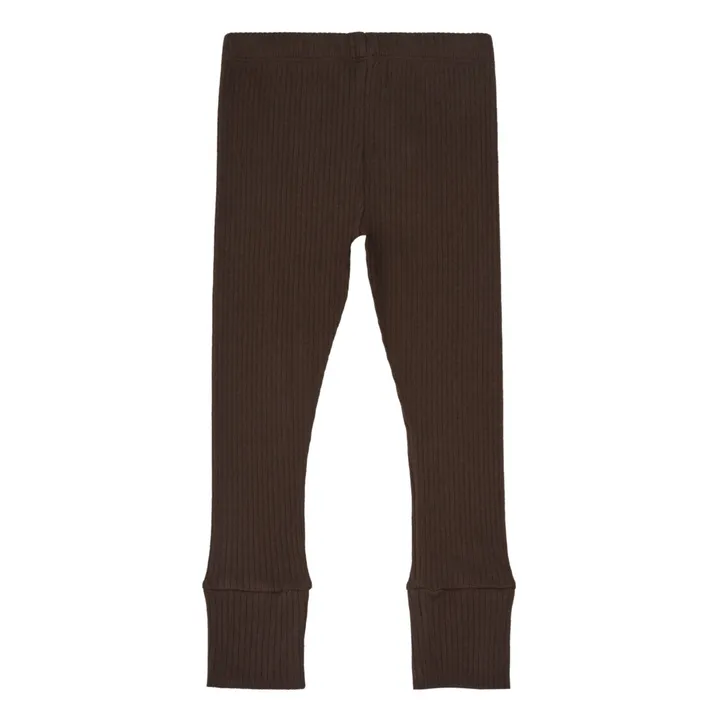 The Simple Folk Legging Côtelé Coton Bio  | Chocolat