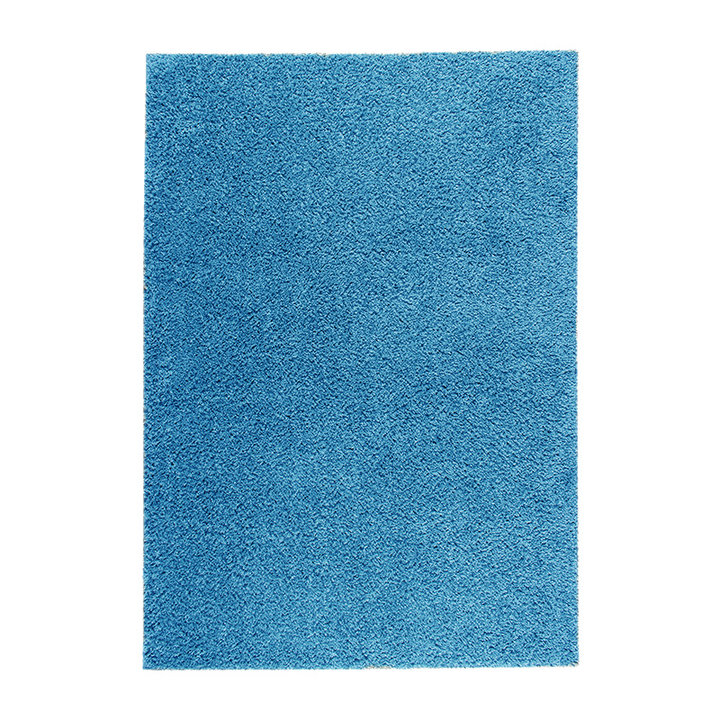 Hoogpolig vloerkleed - Solid Turquoise