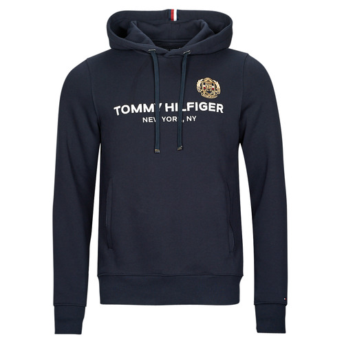 Tommy Hilfiger - ICON STACK CREST  HOODY - Marine
