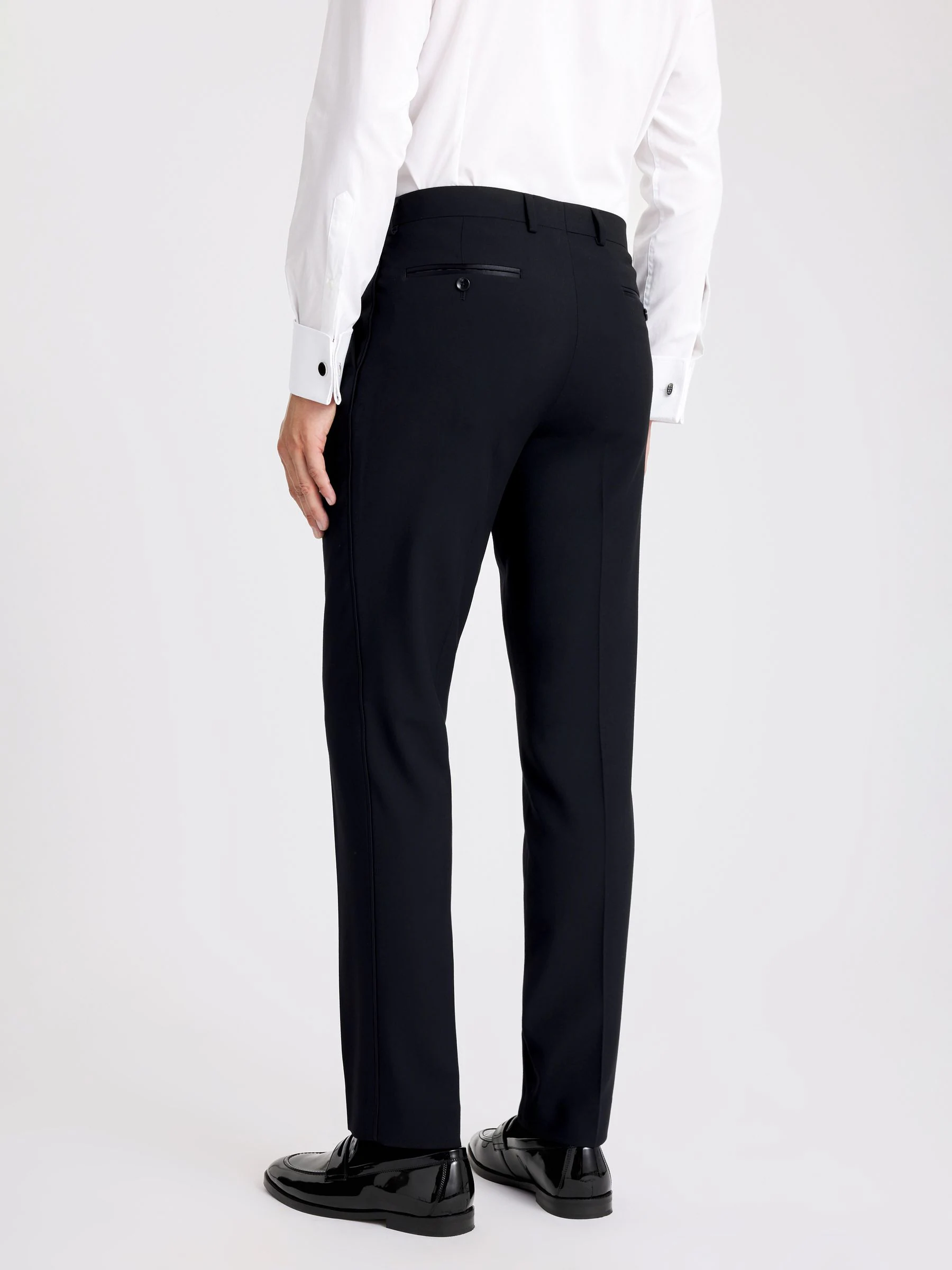 Moss slim-fit smokingpantalon