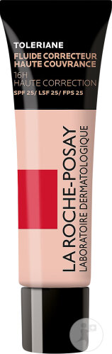 La Roche-Posay Tolériane Fluide Correcteur Haute Couvrance 16h IP25 Teinte N8 Tube 30ml