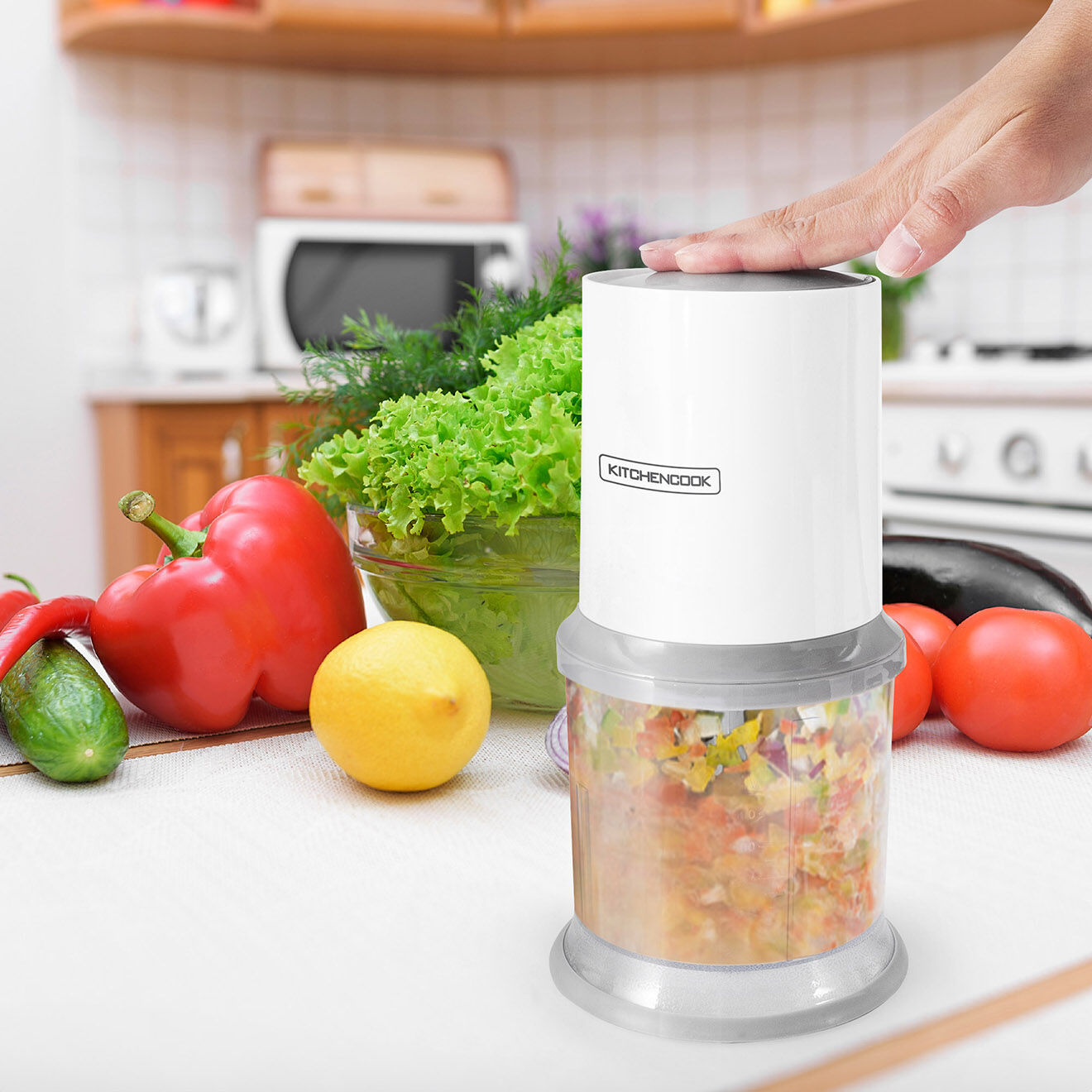 Kitchencook Mini hachoir électrique mixpod400 gris