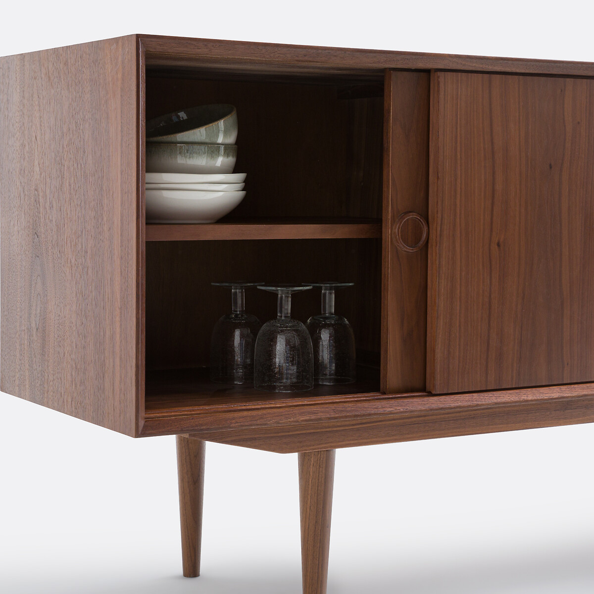 LA REDOUTE INTERIEURS<br>Aparador vintage com 2 portas e 4 gavetas Quilda