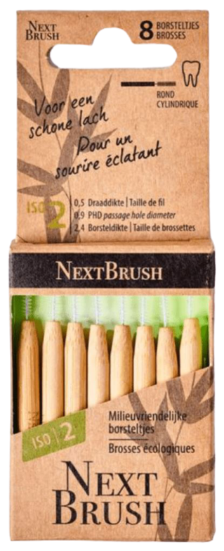 NextBrush Bamboe interdentale ragers ISO 2 8 stuk